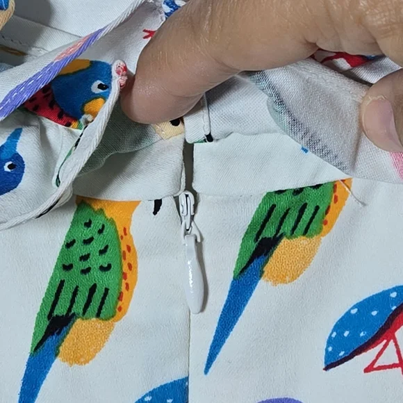 Anthropologie Larke Parrot Shift Dress Size Medium - Picture 6 of 9